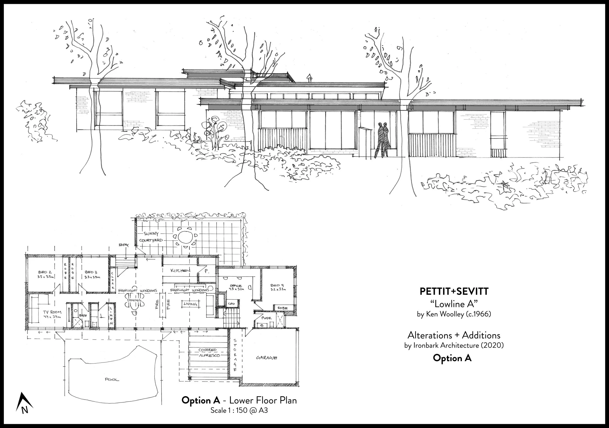 Pettit and Sevitt Lowline A design house renovation