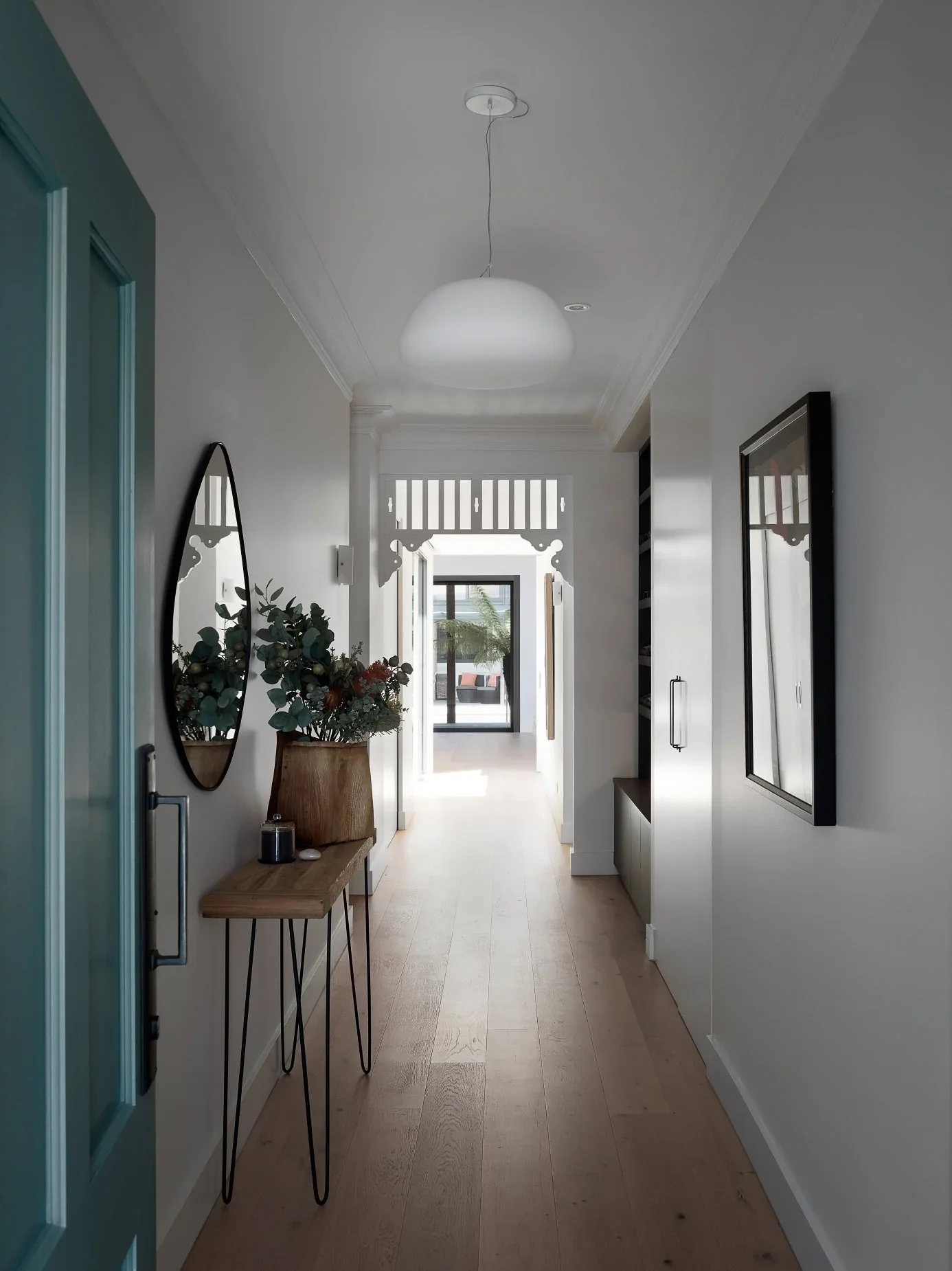Contemporary interior hallway in a Complying Development residential project