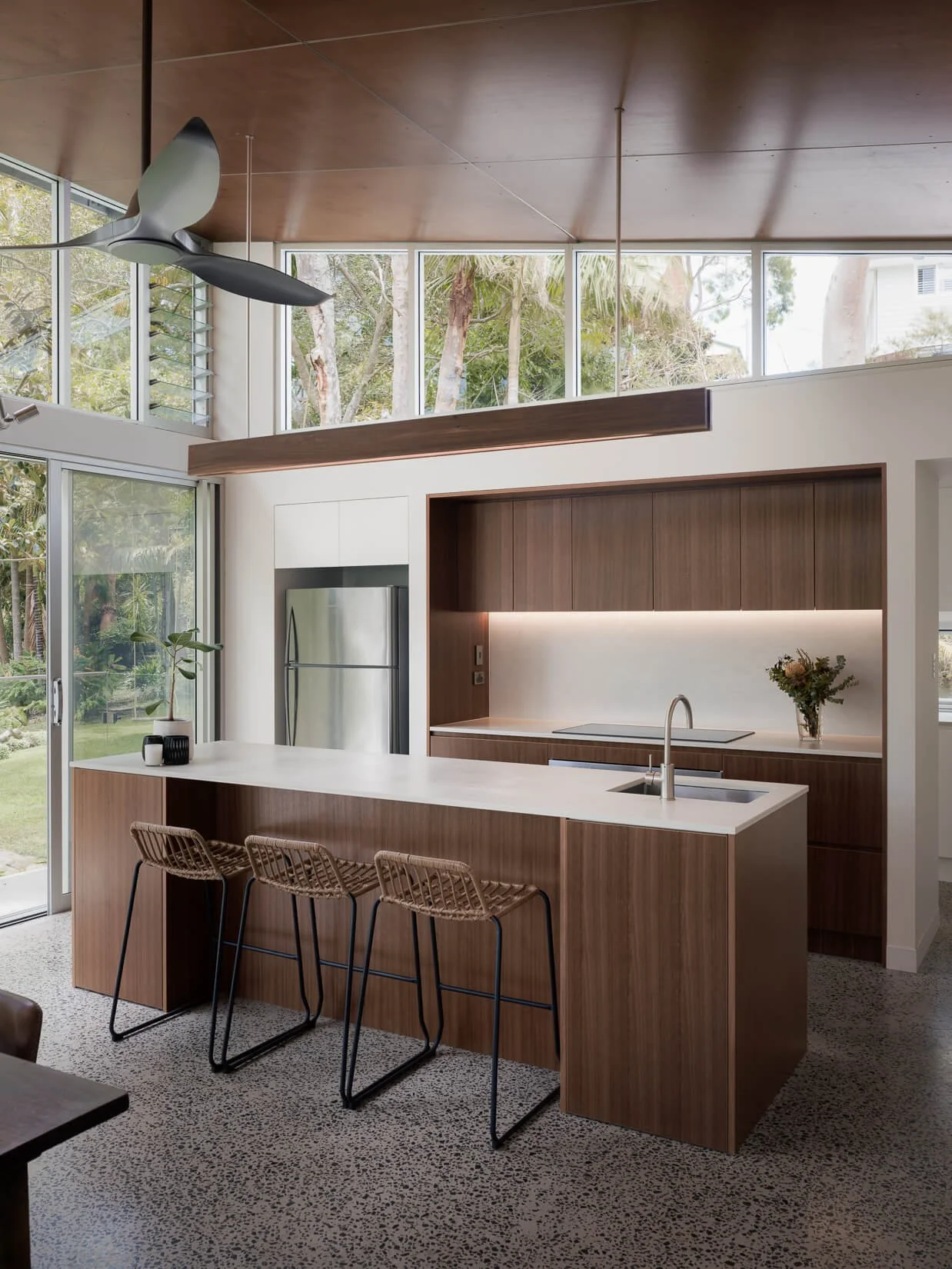 Custom joinery kitchen and interior design in Bayview house
