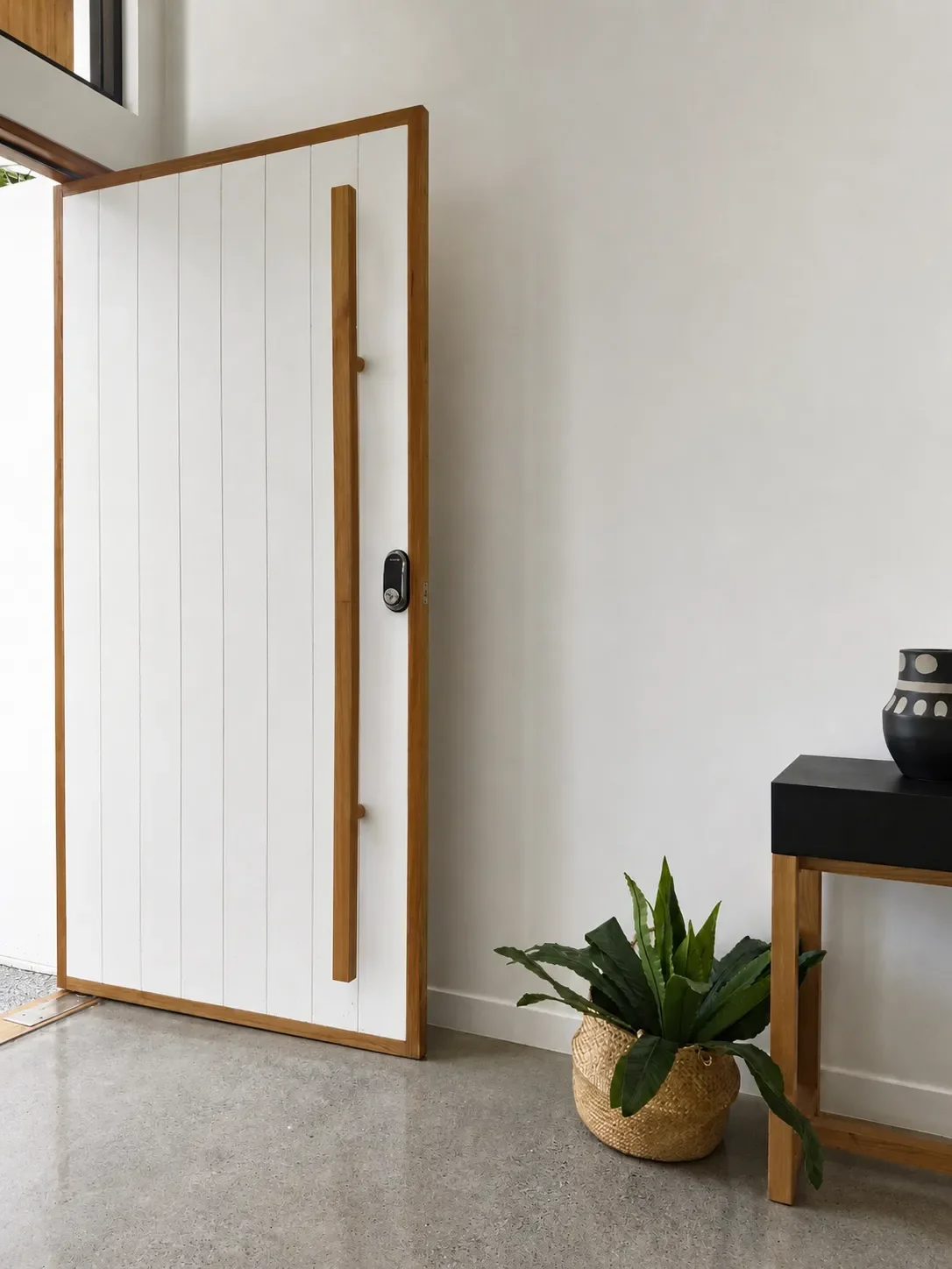 Modern duplex entry interior design