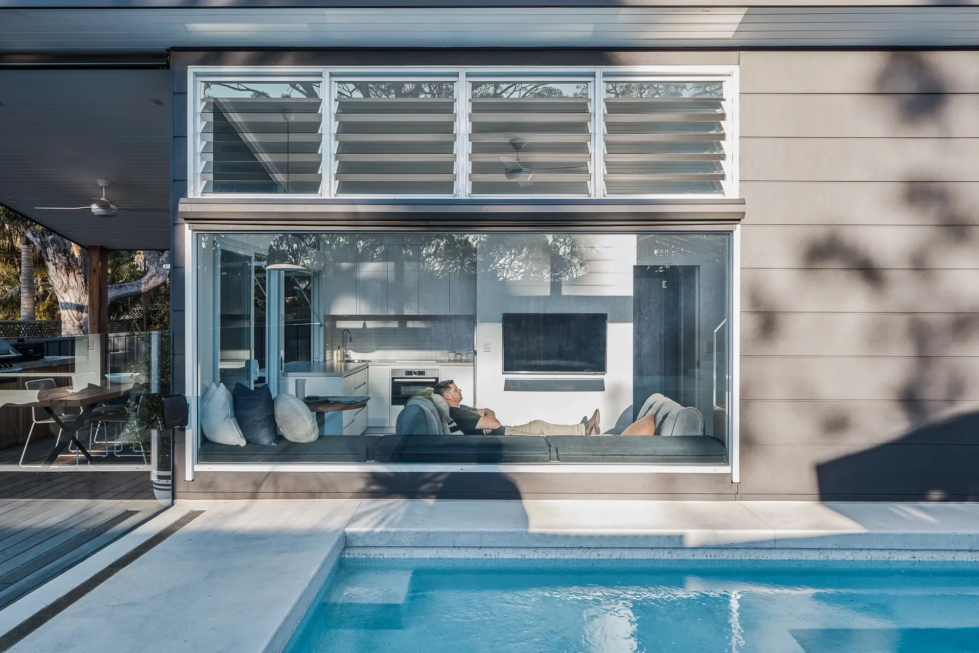 Facade of small home in Sydney
