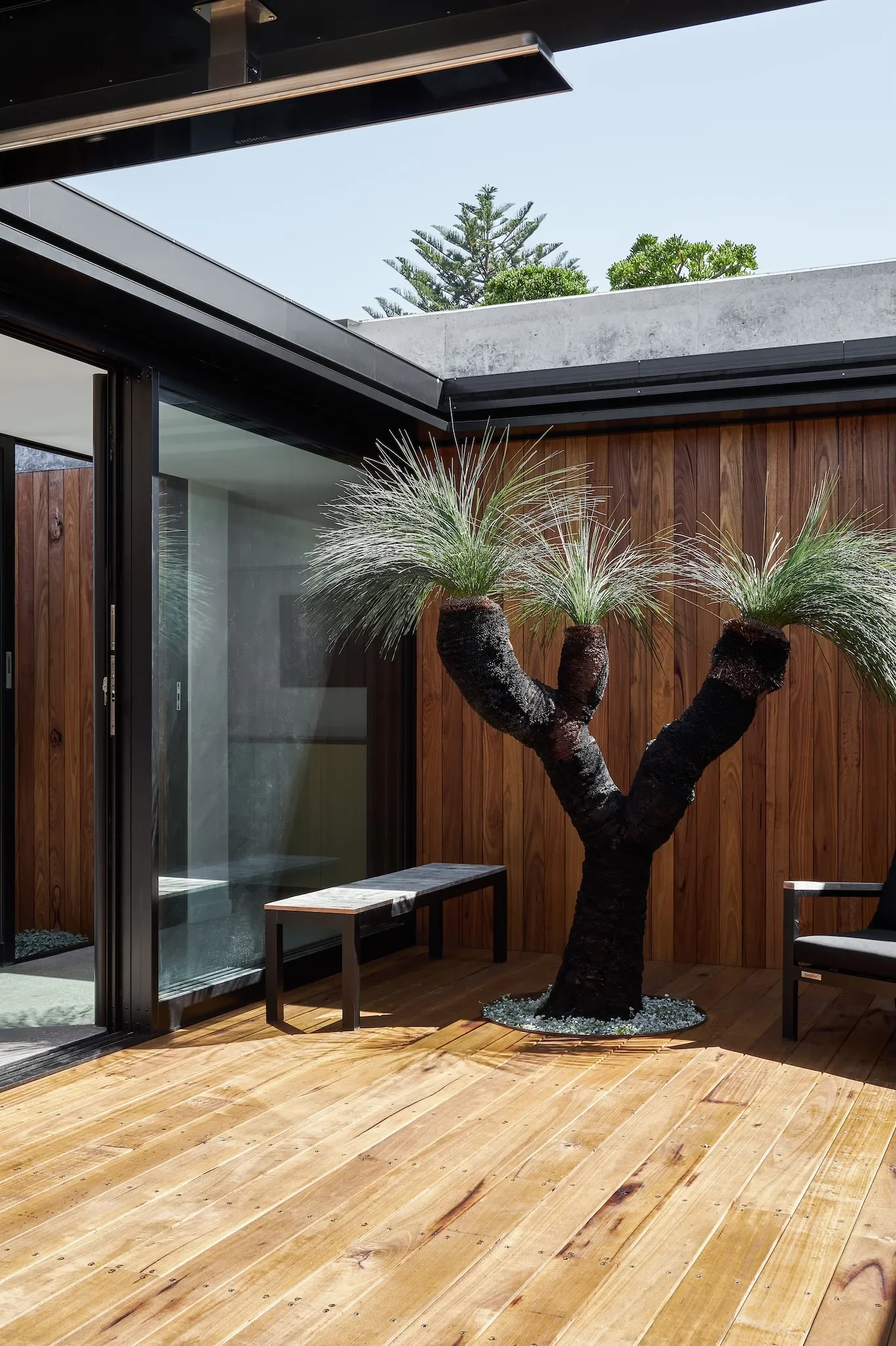 Skylight bringing natural light into extension