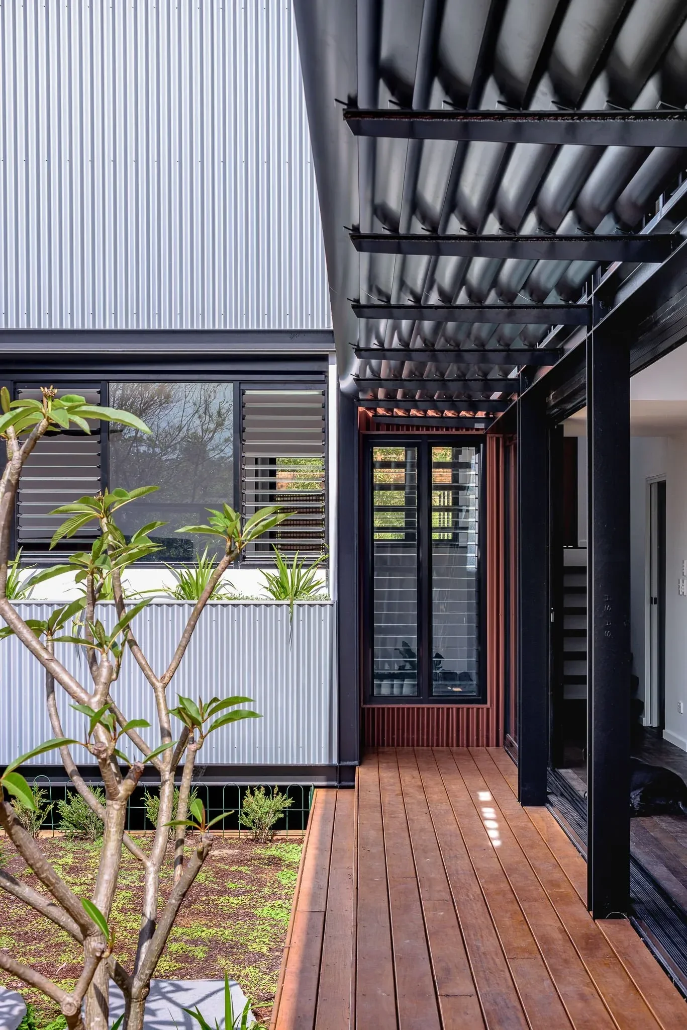 Timber deck connecting indoor and outdoor living