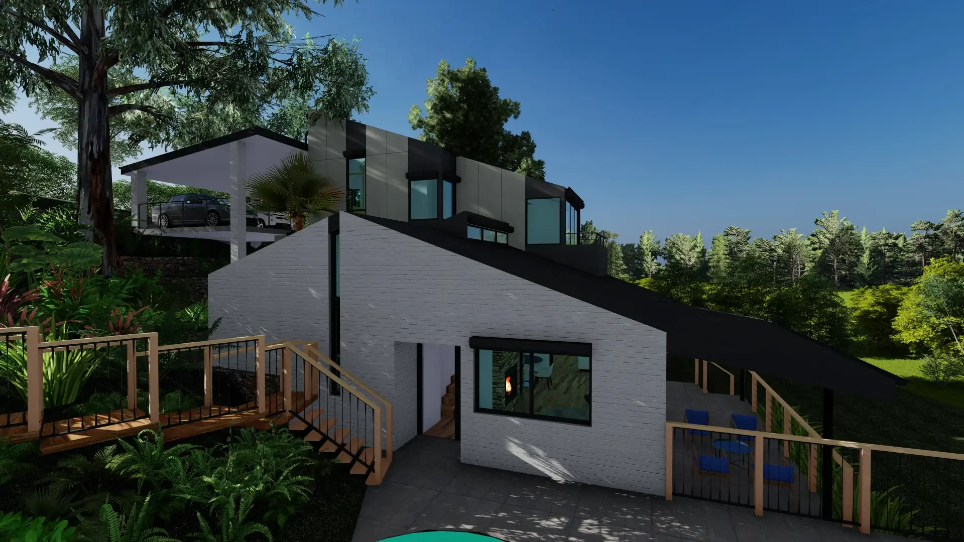 Davidson mid-century renovation with minimal footprint