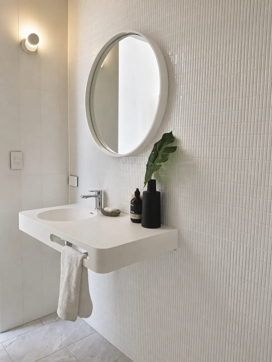 Bathroom detail in modern Sydney home