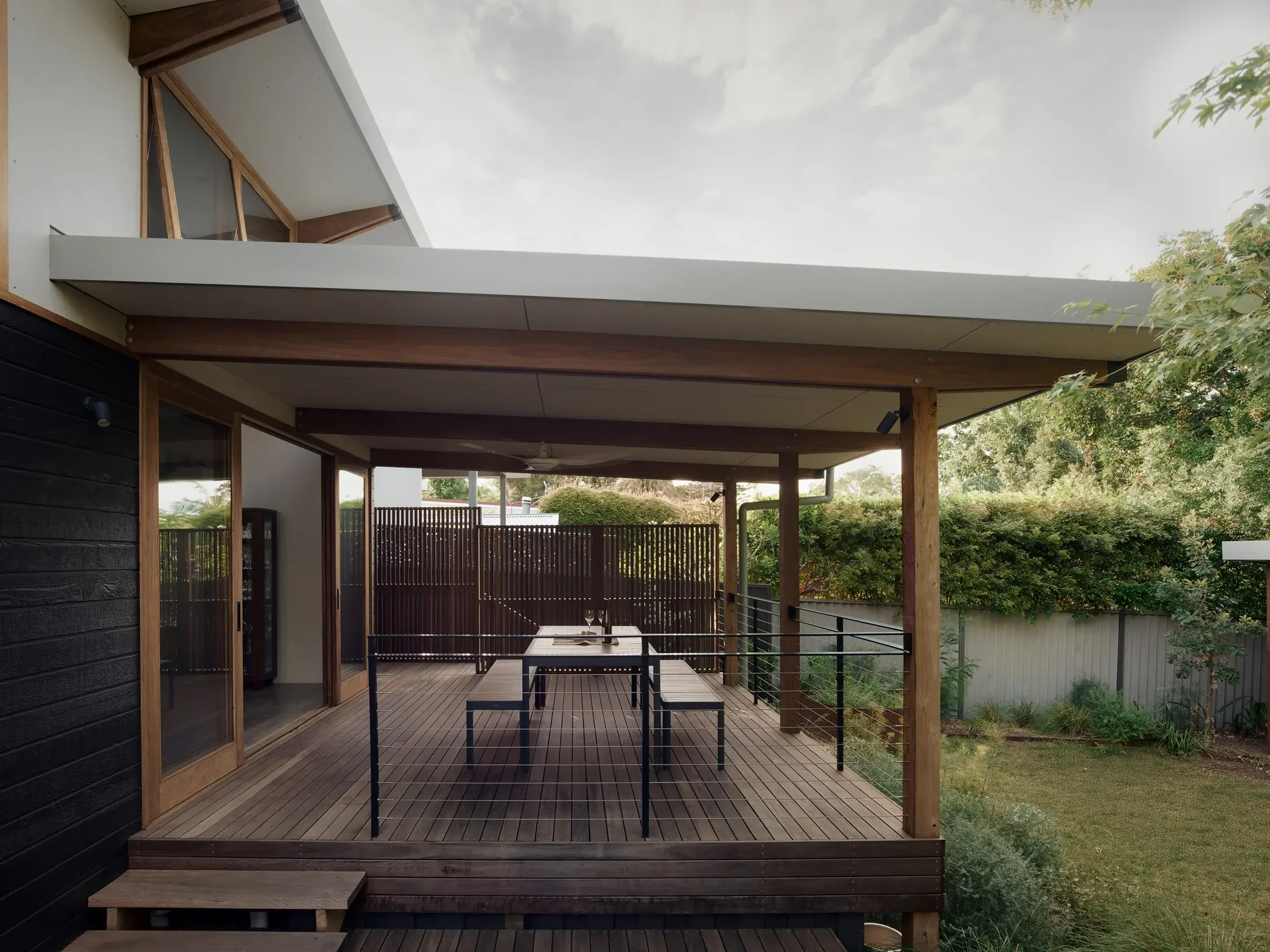 Outdoor alfresco terrace at Beela House