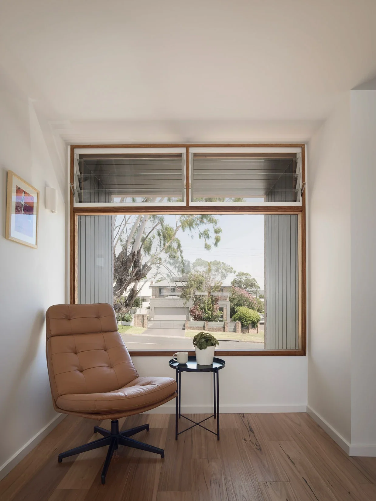 Reading nook with natural light in Cromer home