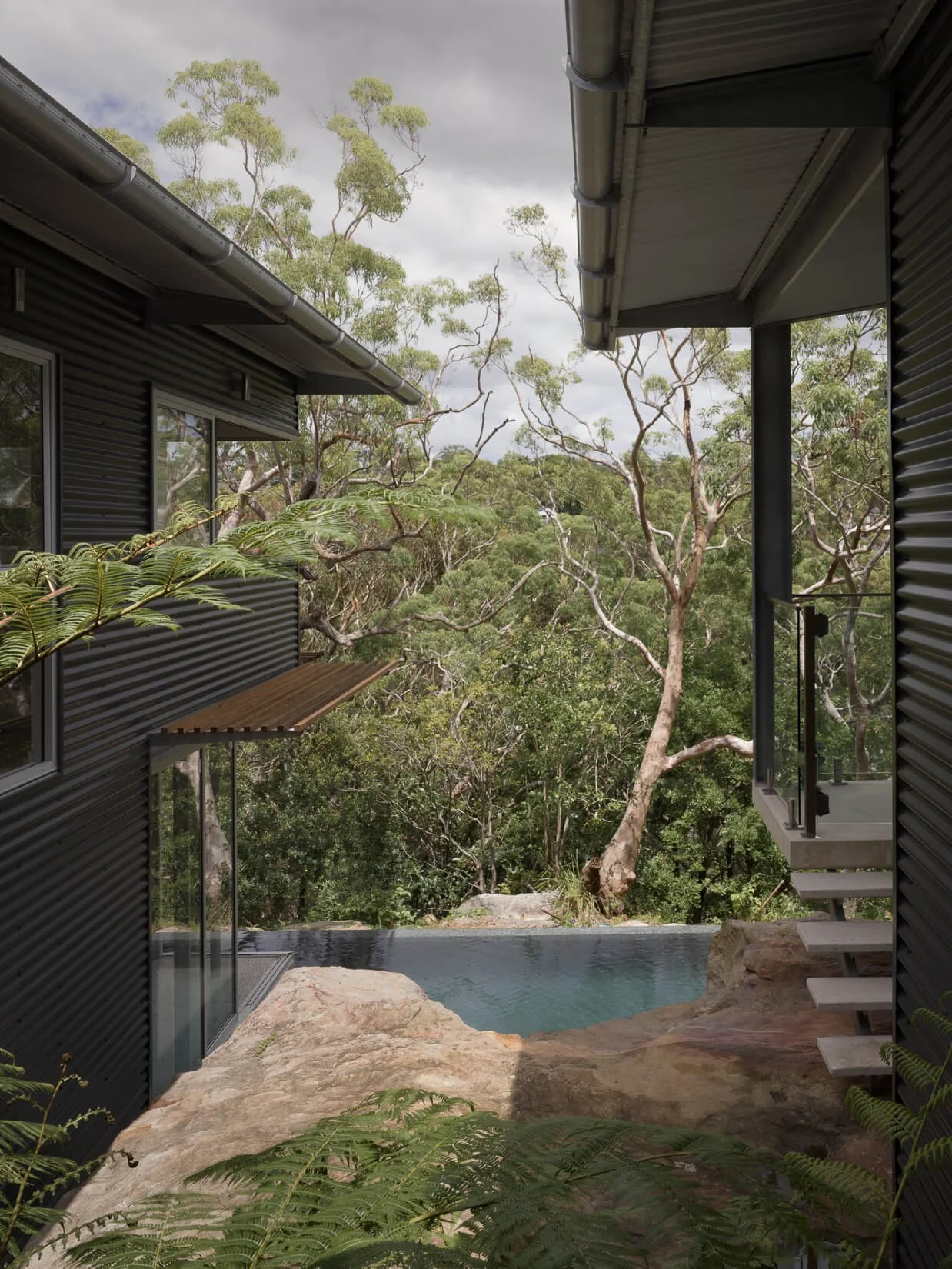 Bushland home with strong indoor outdoor connection