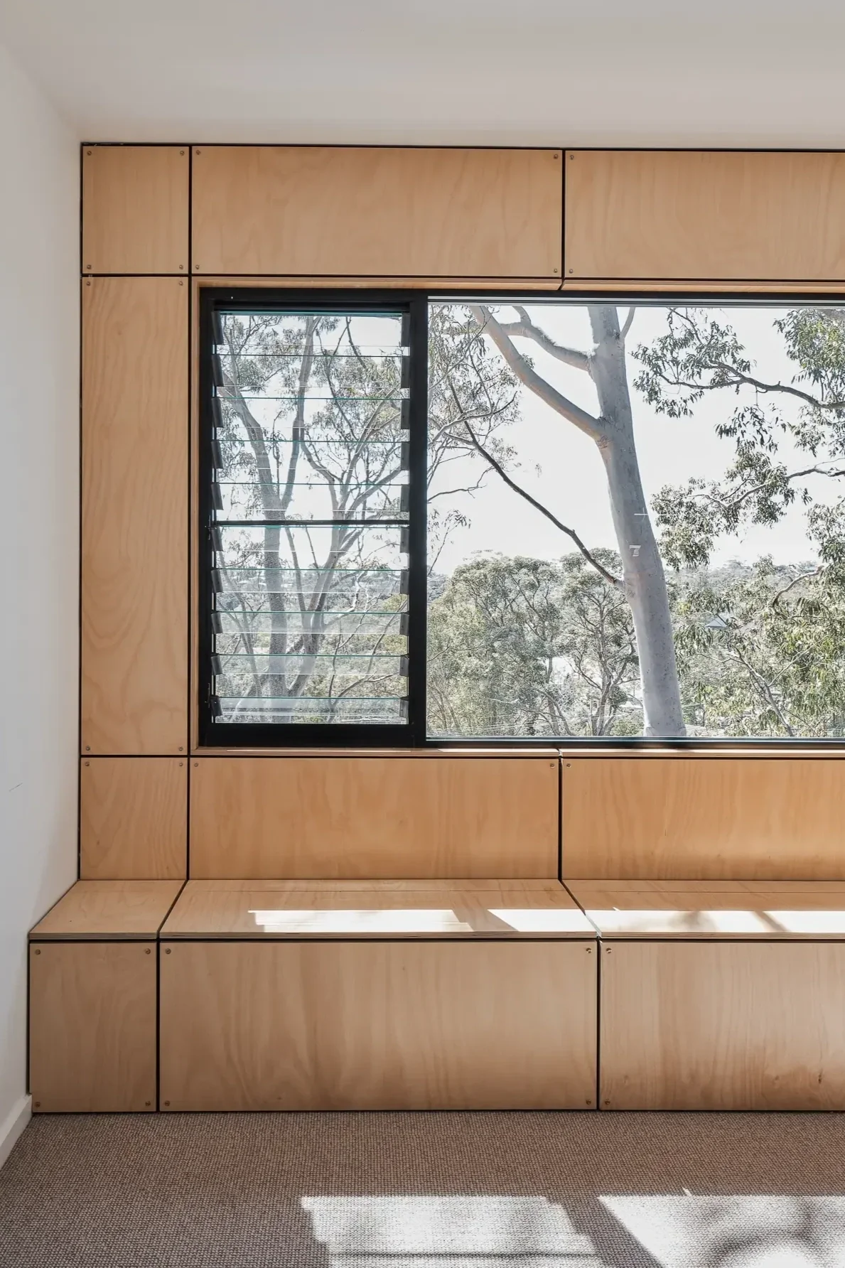 Bushland home built among trees