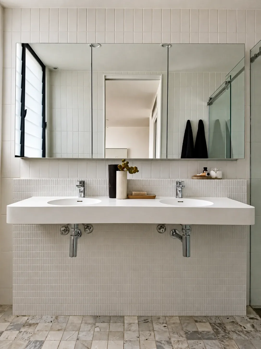minimalist bathroom in a modern home in Sydney