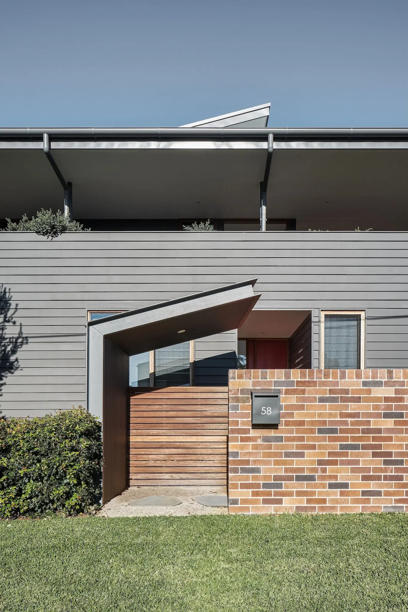 entry of a new home with sustainable design principles