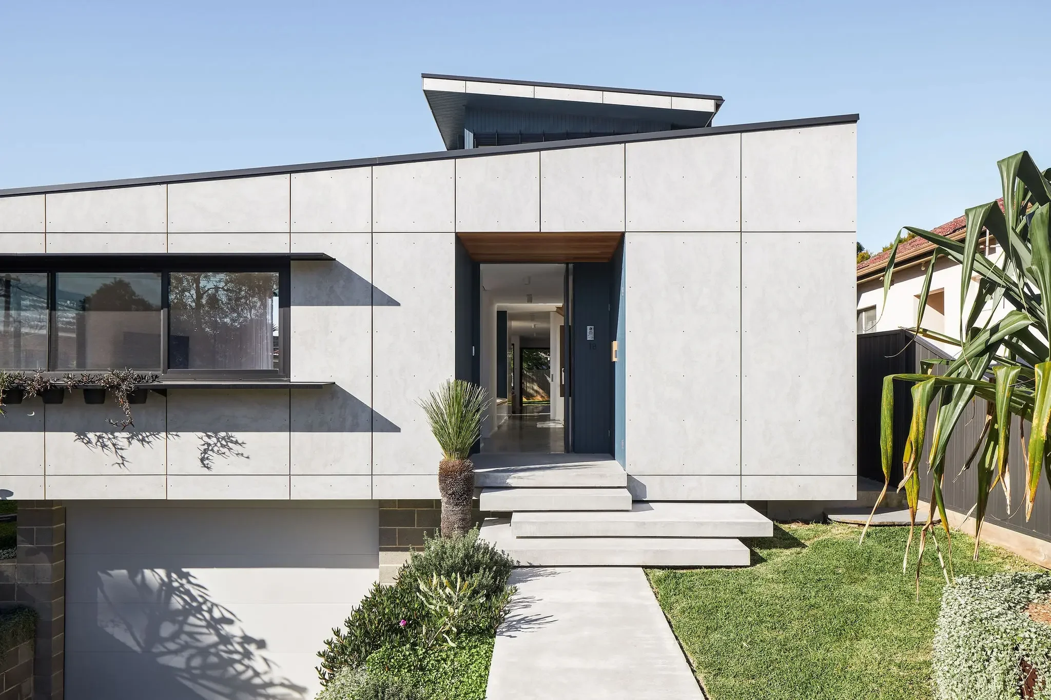 Minimal front facade of Sydney home