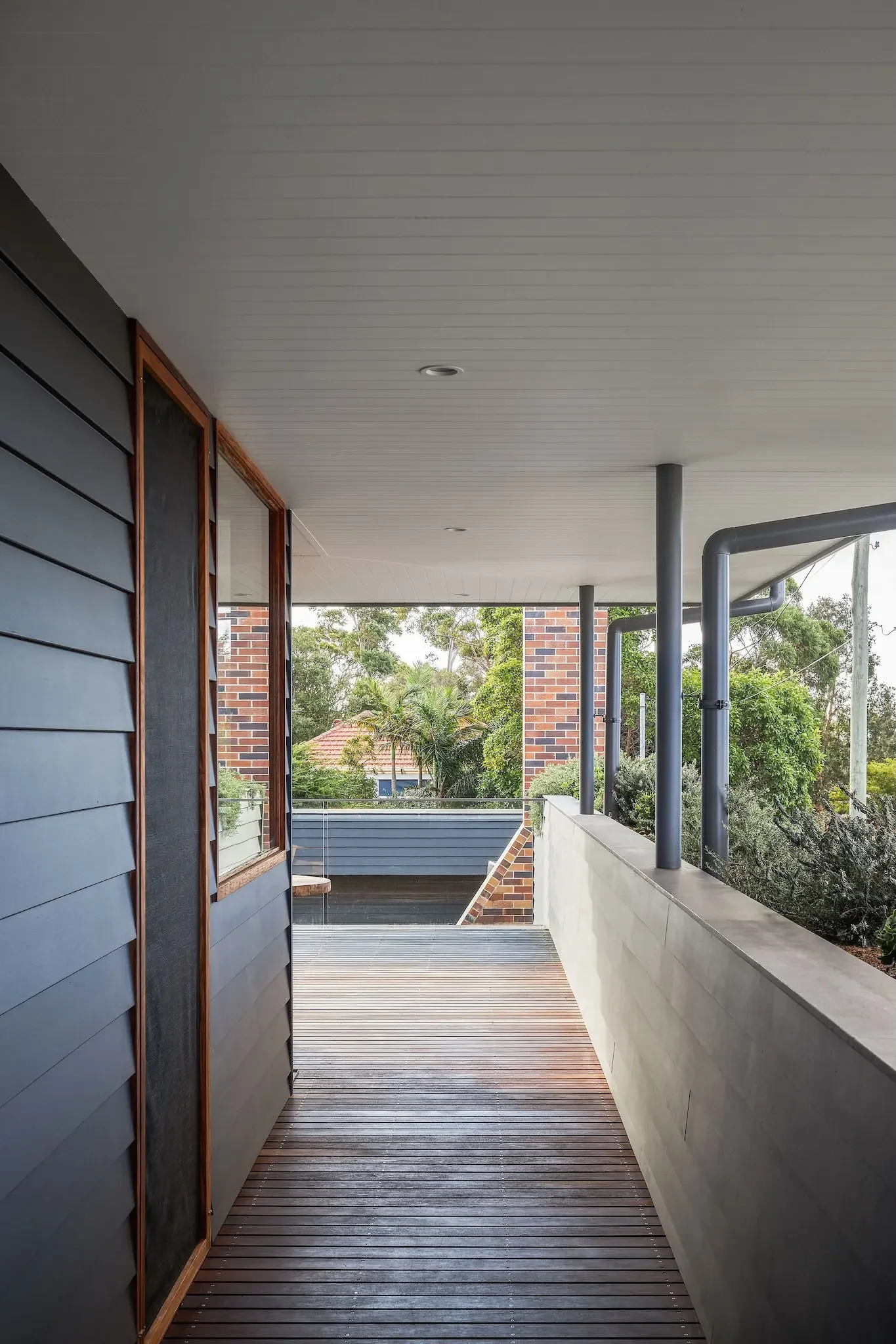 Indoor outdoor living in a eco home