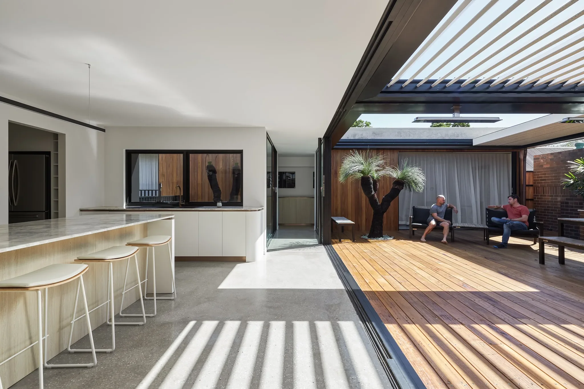 Heritage renovation with indoor outdoor extension
