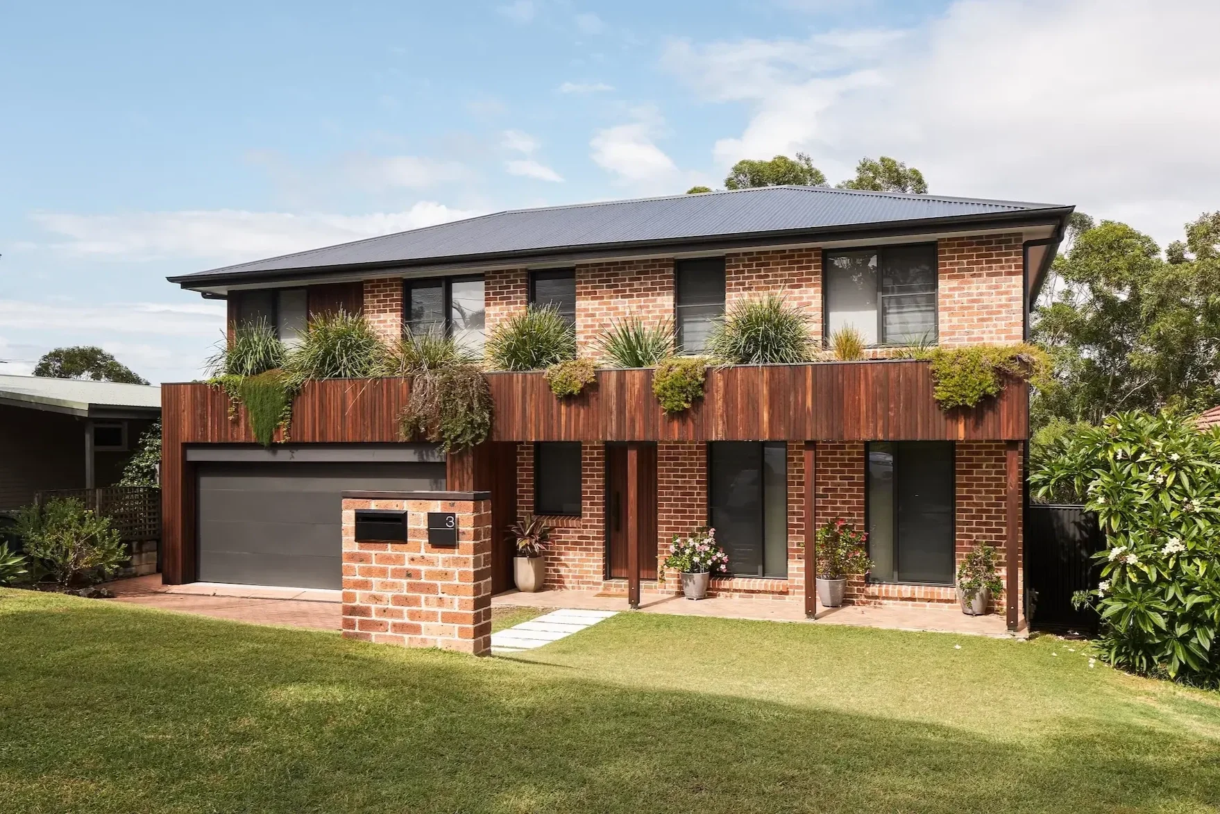 Renovated brick home with modern addition in Kirrawee Sydney