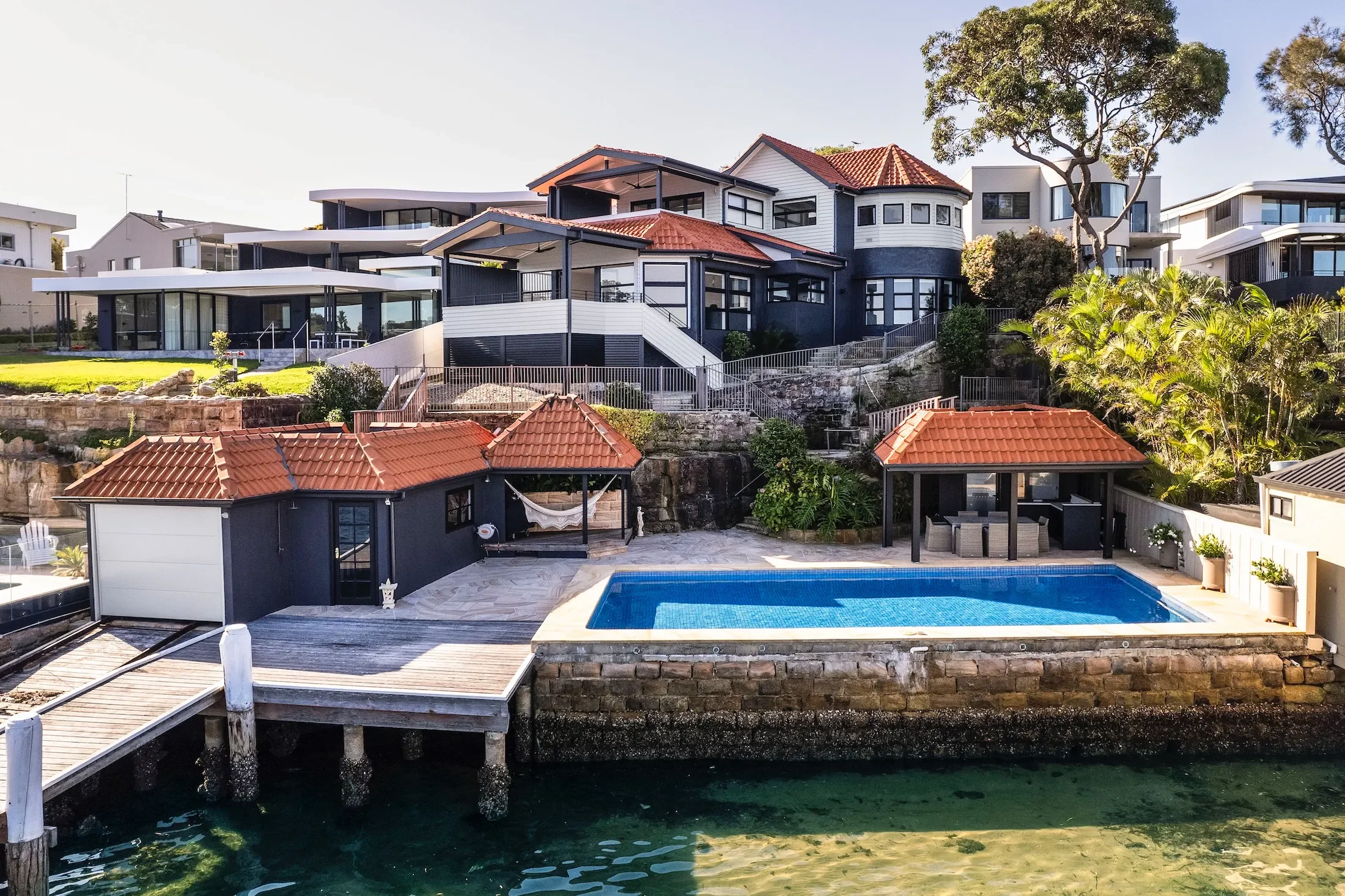 Waterfront dual occupancy home in Gunnamatta Bay Cronulla