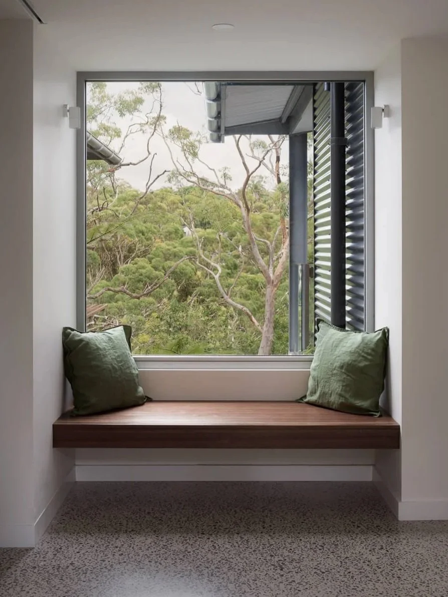 Window seat with natural light in new home