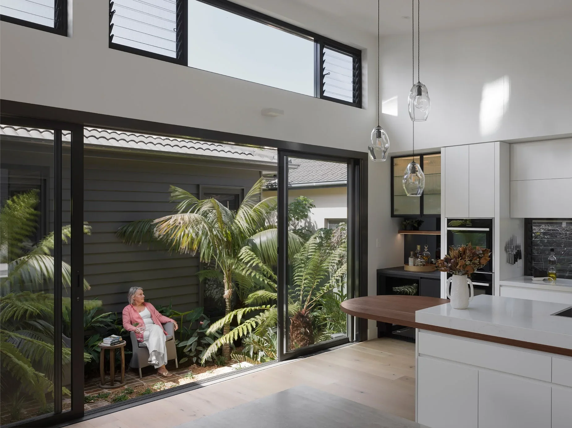 Contemporary dual occupancy home with strong indoor outdoor flow