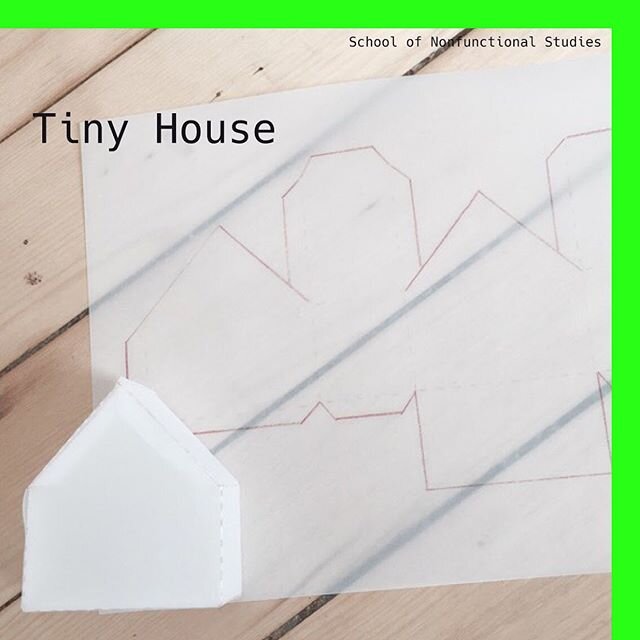 Make a tiny house (with or without your mom) on Sunday at 11AM AKST in a half hour workshop through the School of Nonfunctional Studies 
Registration link in bio.
#sns #nonfunctional #makeit #tinyhouse #familyfriendly #orbyyourself