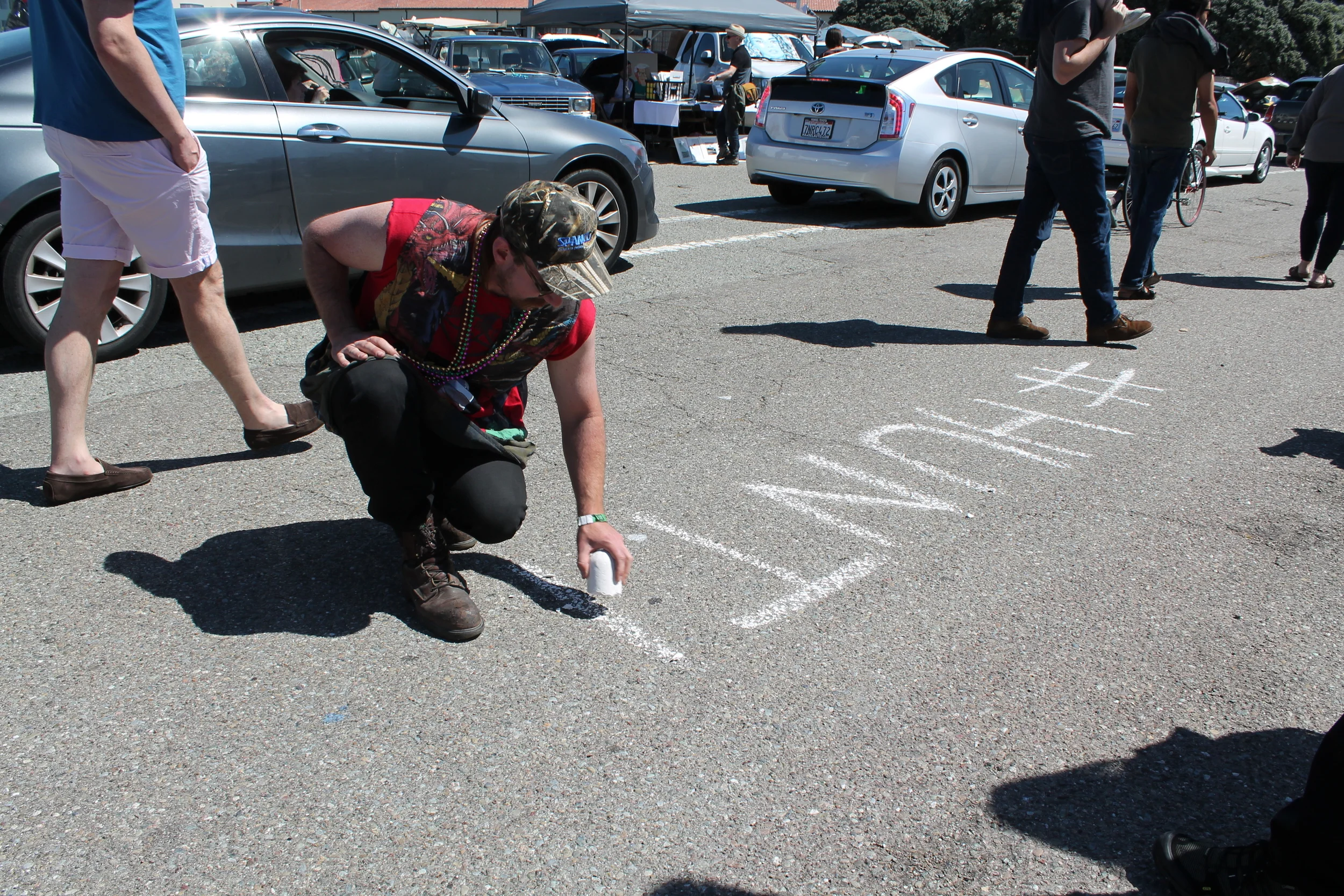 XO with #HuntProjects (Parking Lot Art Fair 2016 Interaction)