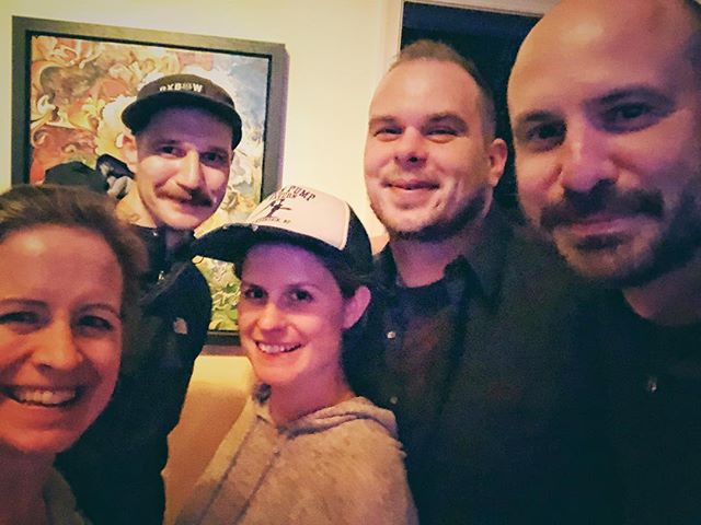 The whole band got together last night for a rehearsal for the first time in over 2 years!! Why? We&rsquo;ll tell you soon! #thehellostrangers #americanamusic #likeridingabike