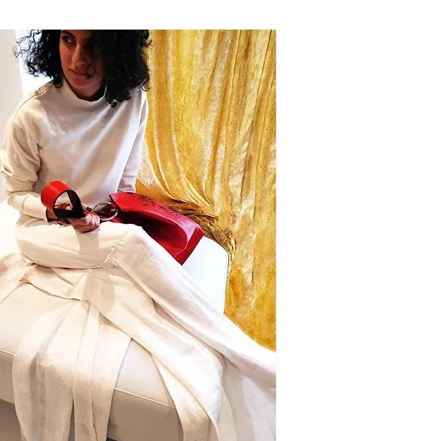 Hand Embroidered Leather Bag in Red
Embroidered by Italian Artisans