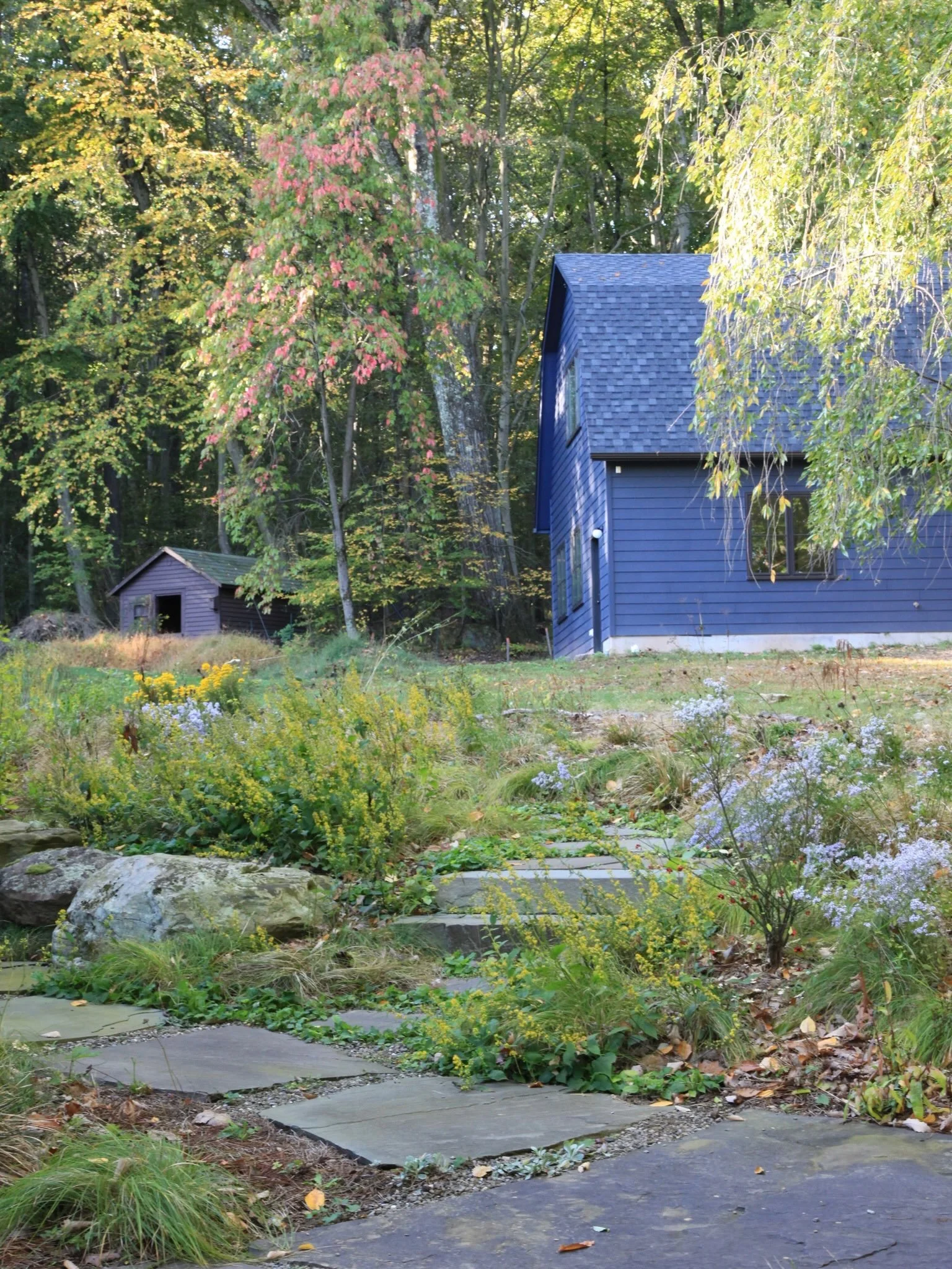 Patience begets progress.

Frequently the scale of a project means we work in phases to help manage budget or while additional construction takes place. Phase 1 for this portion of our New Hope project prioritized hardscaping that our team (with the 