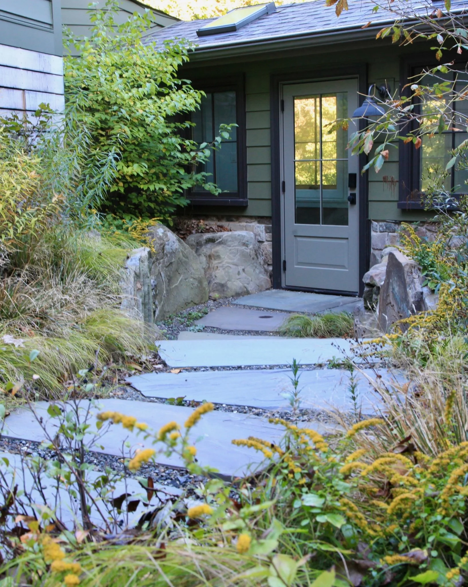 Inhabiting a new property while renovating enables us to establish desire lines in real time. Which entrance do you favor? What are the repetitive journeys day-in, day-out? And, which landscape vignettes do you most frequently spy as you move around 