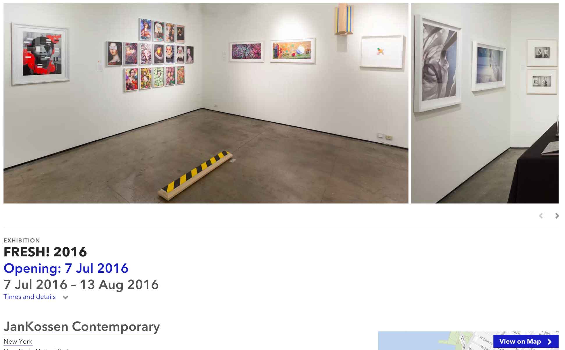 ULTRADISTANCIA at FRESH! exhibition. JanKossen Gallery New York. Installation Shot.