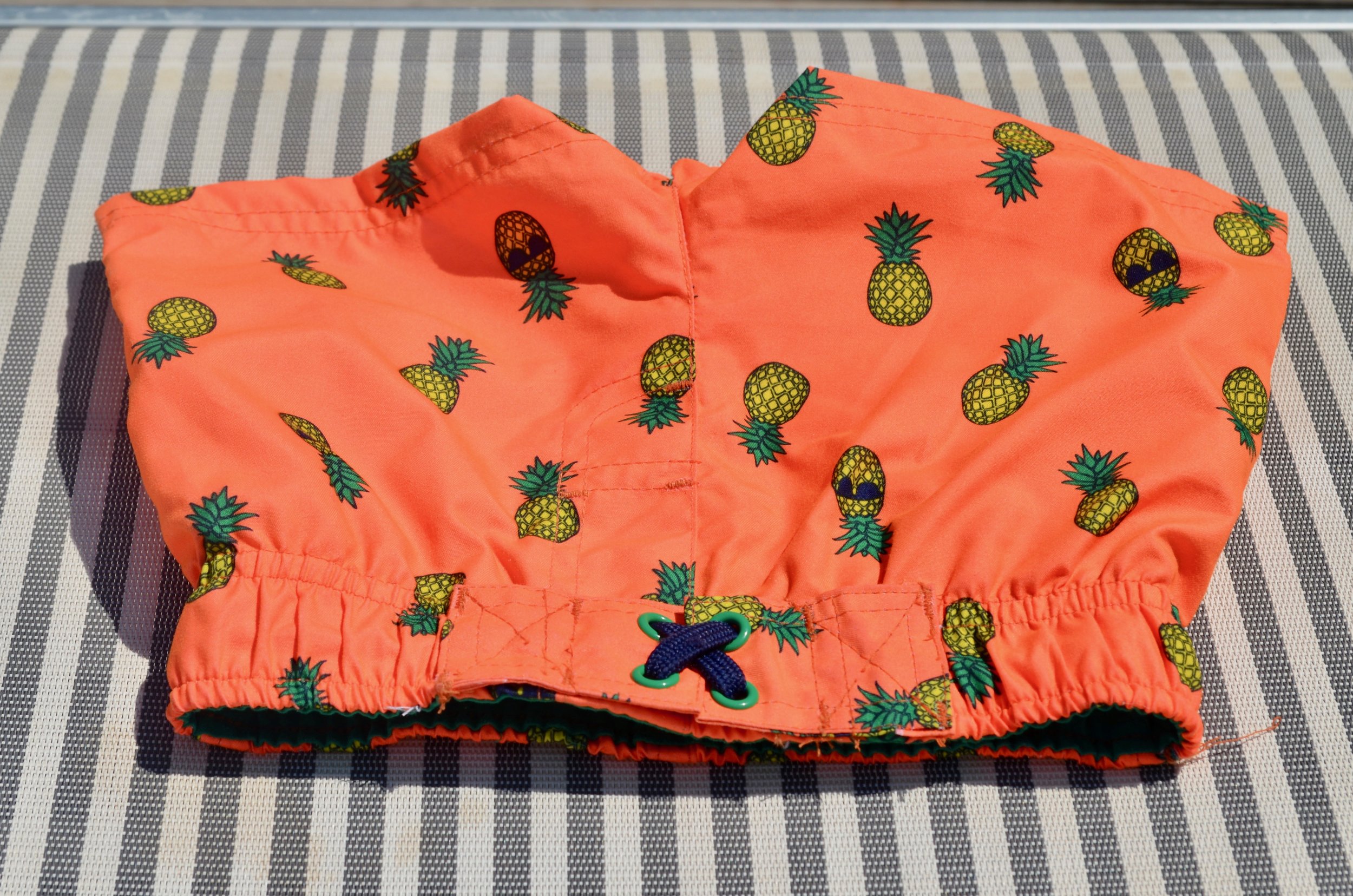 Cute little swim trunks for the cutest booty around. 