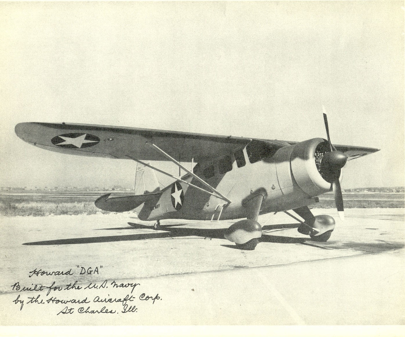  Unknown U.S. Navy plane built by Howard Aircraft Co. 