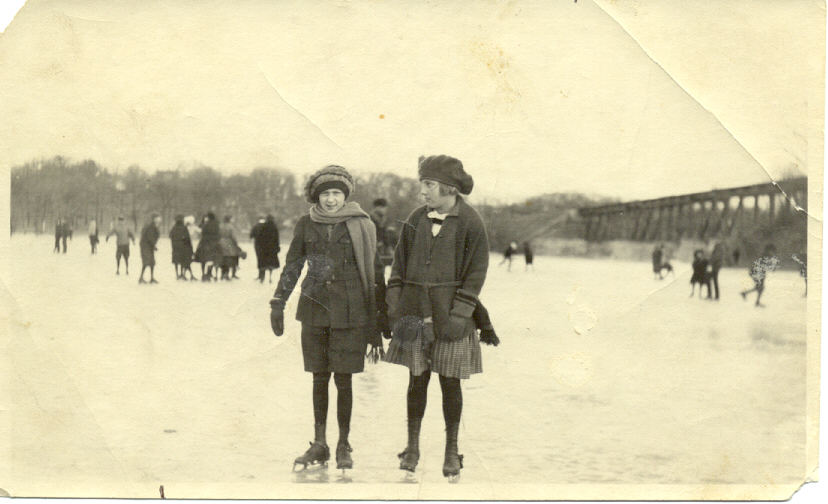 Skating on the Fox River, c.1925