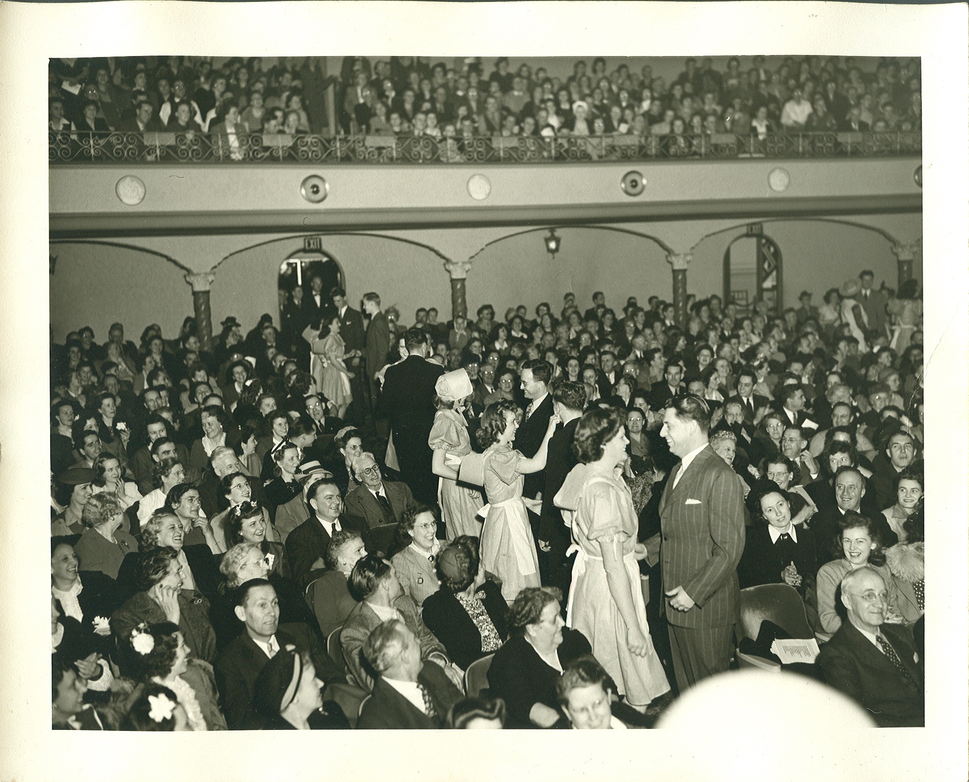 St. Charles Residents Supporting the Troops at Operadio Victory Show at the Arcada Theatre, c.1941