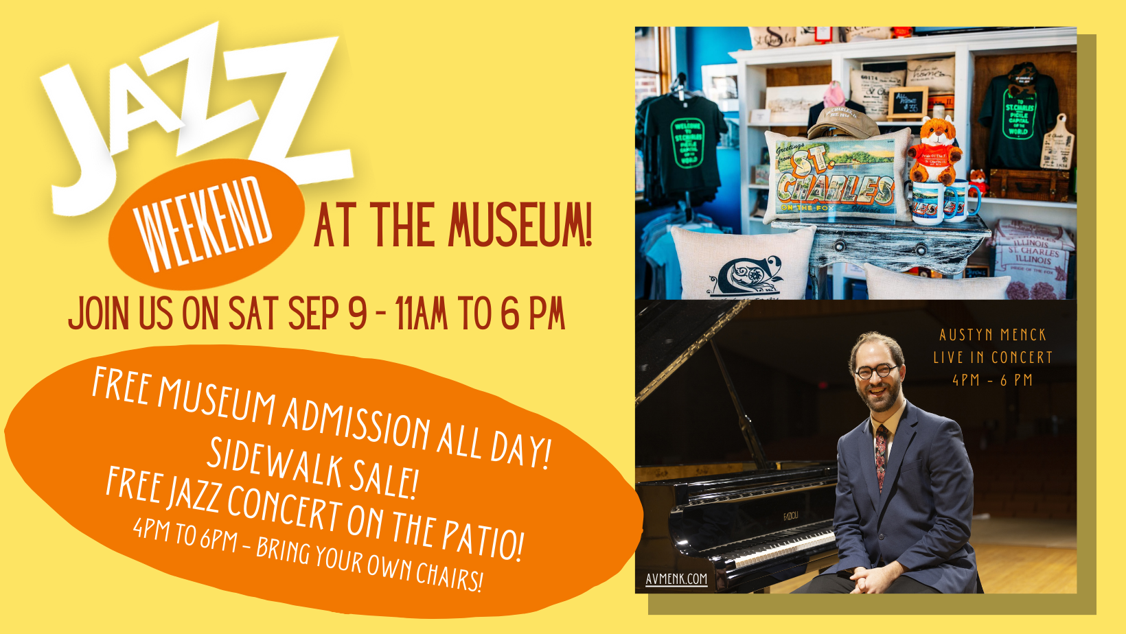 Keys & Keepsakes: Jazz Weekend at the St. Charles History Museum