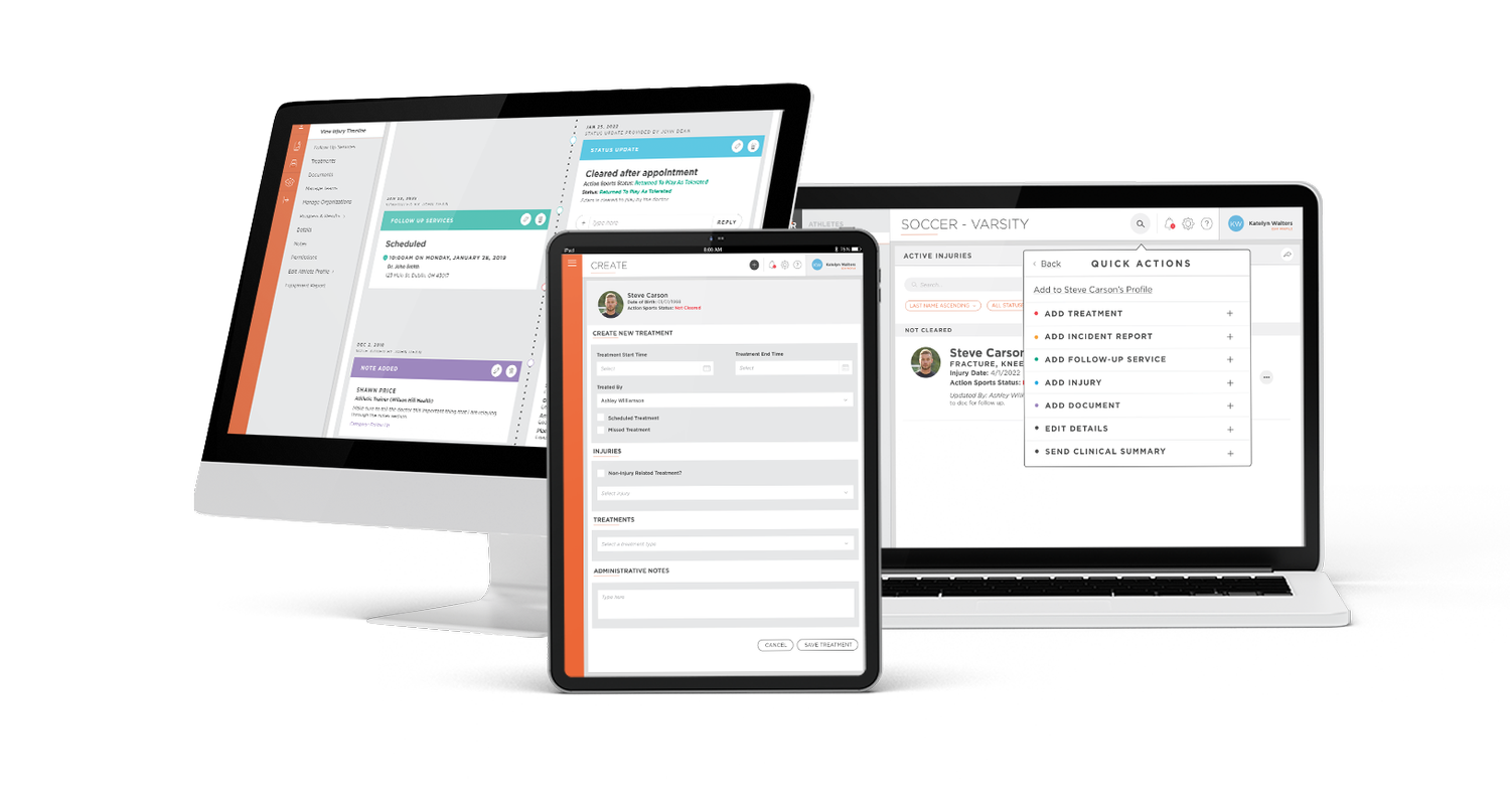 Outreach EMR Software for Athletic Training Documentation — Healthy Roster