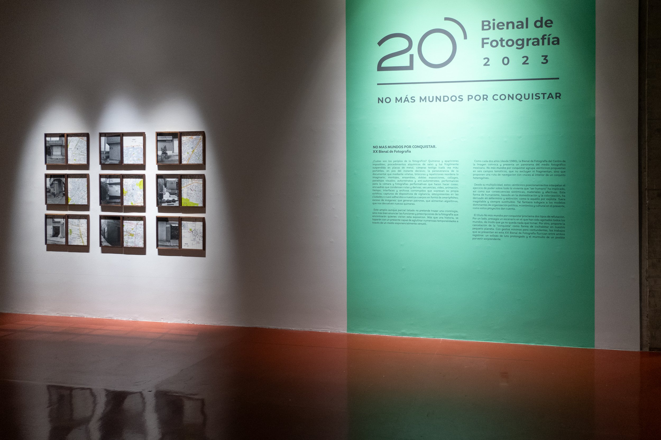  Vista de instalación, XX Bienal de Fotografía, Ciudad de México, 2023.  