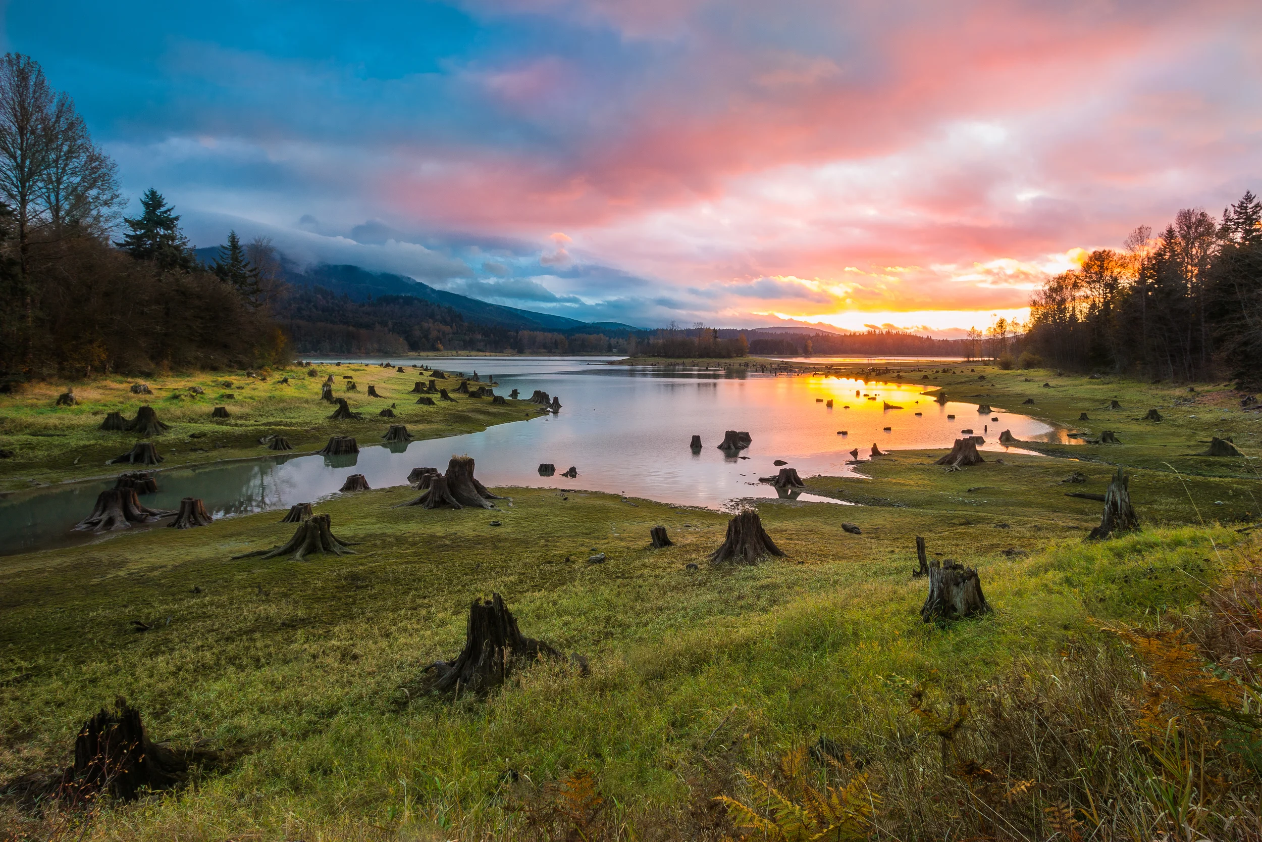 Alder Lake, Drained | Sunset Washington | Landscape Photography