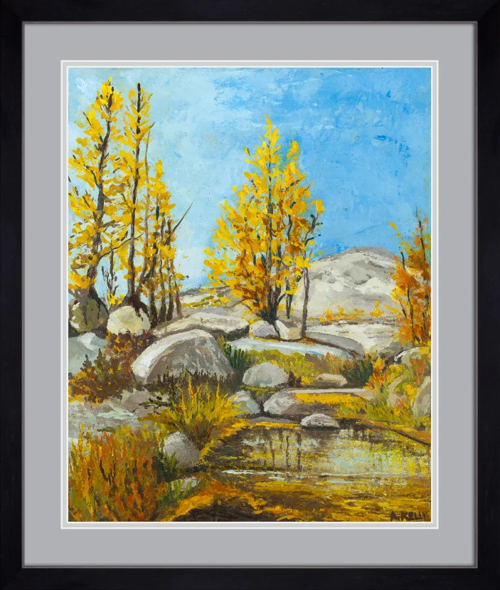 Framed and double matted prints will use frame type and matting colors shown in the above rendering. 