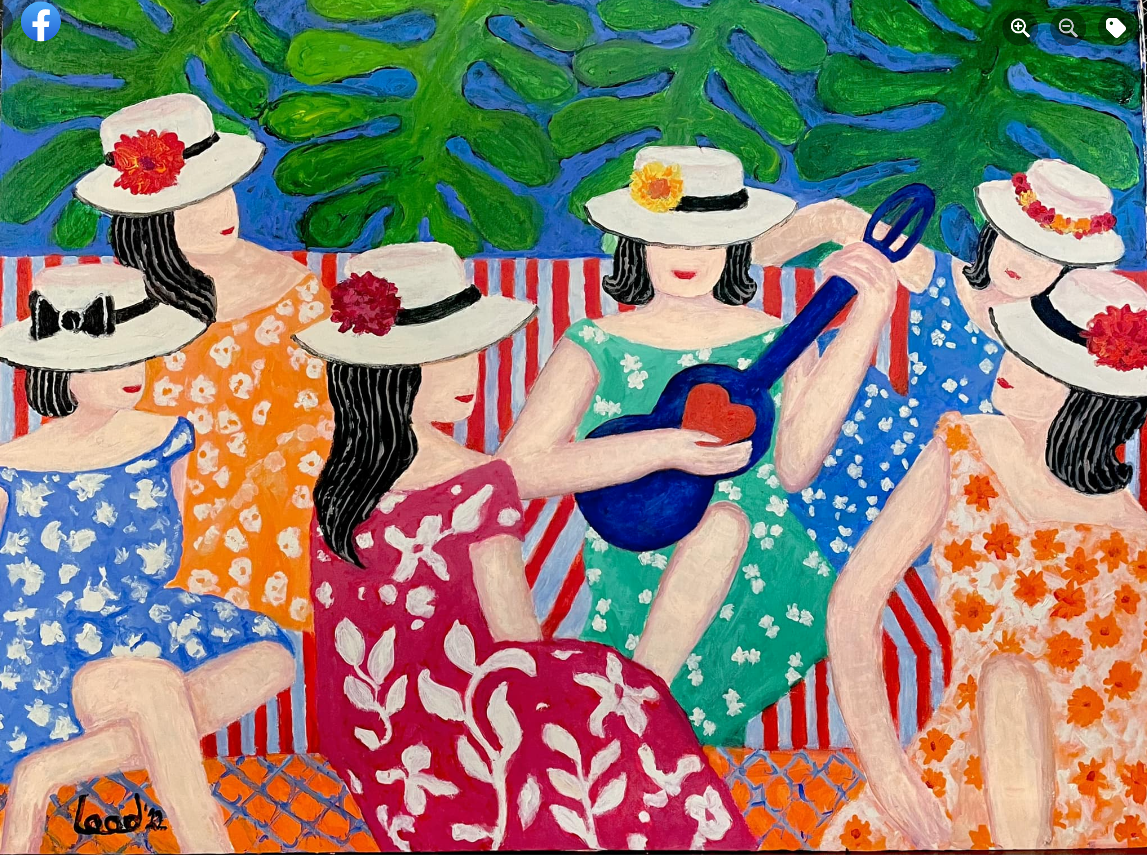 Title: “c'est le Coeur Rouge pour amener tout le monde”  (It is Red Heart bring to everyone…)