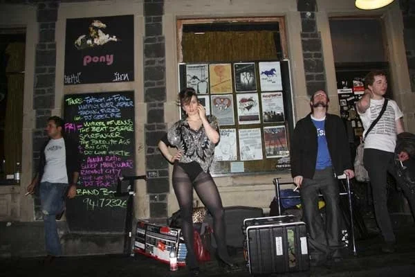Throwback: channelling my inner 'yonce in a casual leotard between sets with the band.
