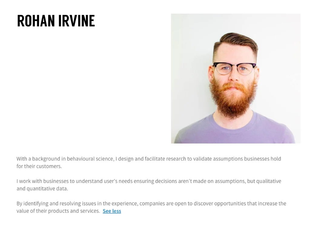 Rohan Irvine LinkedIn