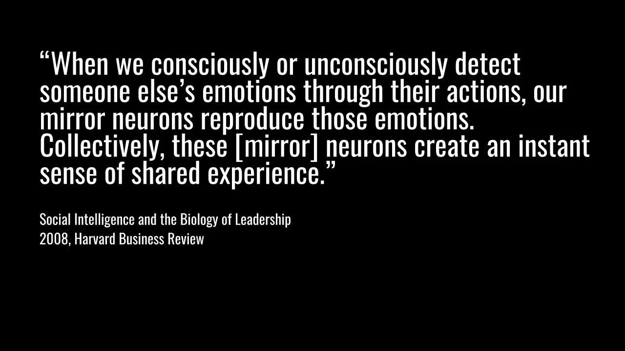 Read more about mirror neurons here .