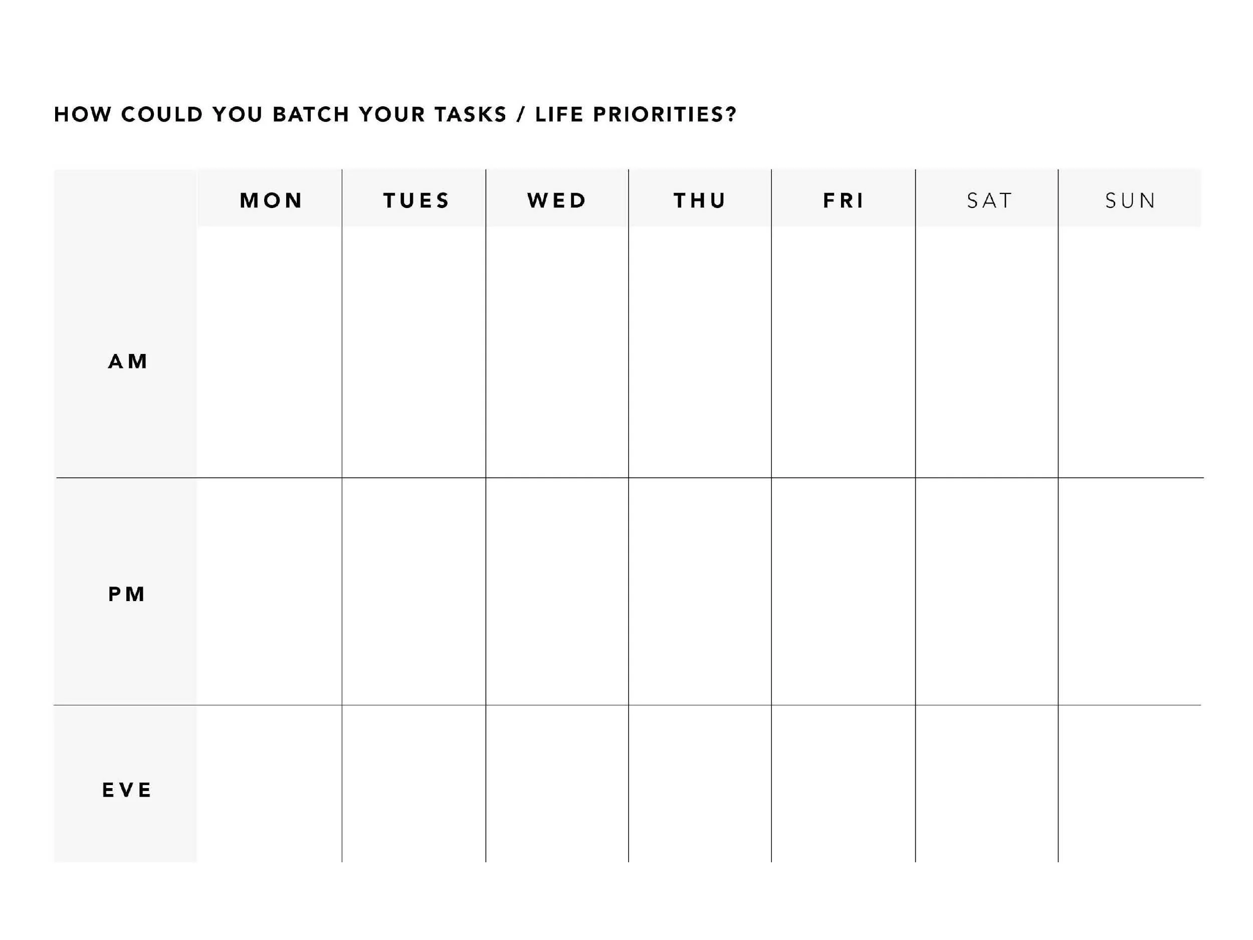We’d love to see your second, third or forth draft of your batching sheet!