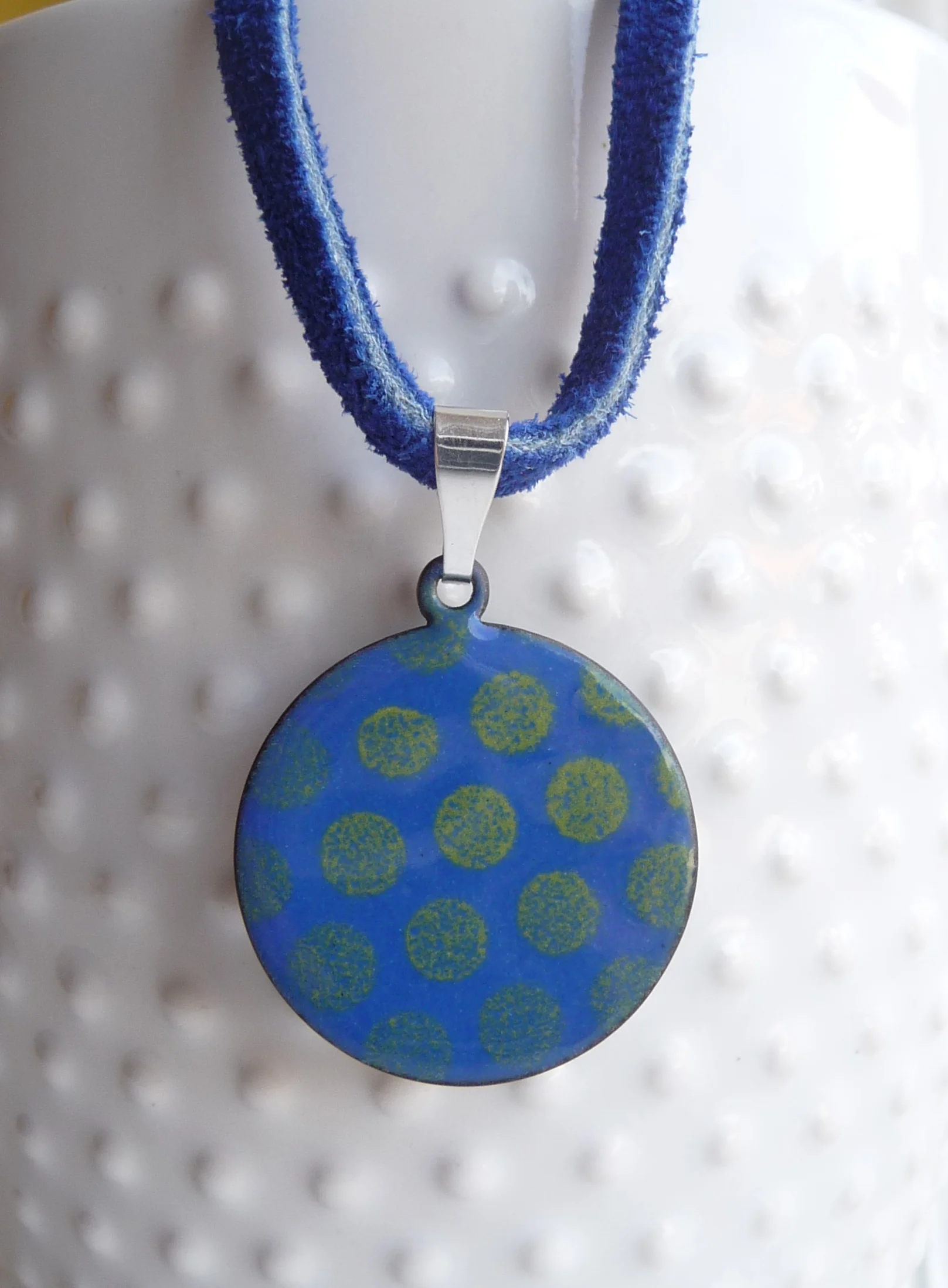 Cobalt Blue and Lime Green