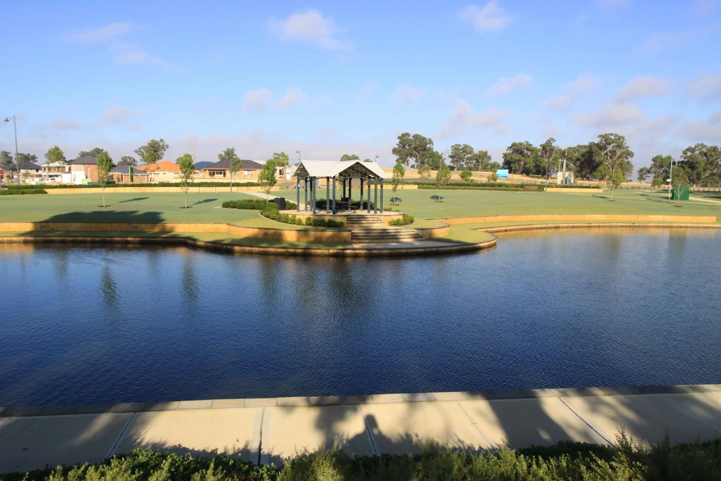 Fig 4: Neighbourhood park with a section used for permanent storage of stormwater