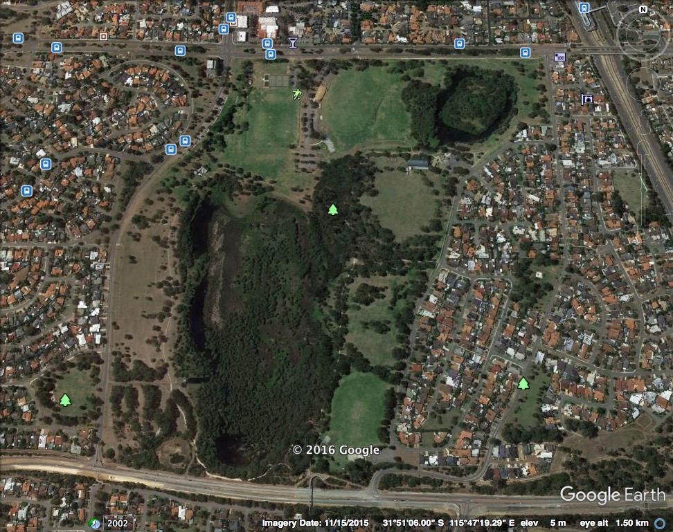 Fig 8: Sporting field with a large area set aside as a nature space
