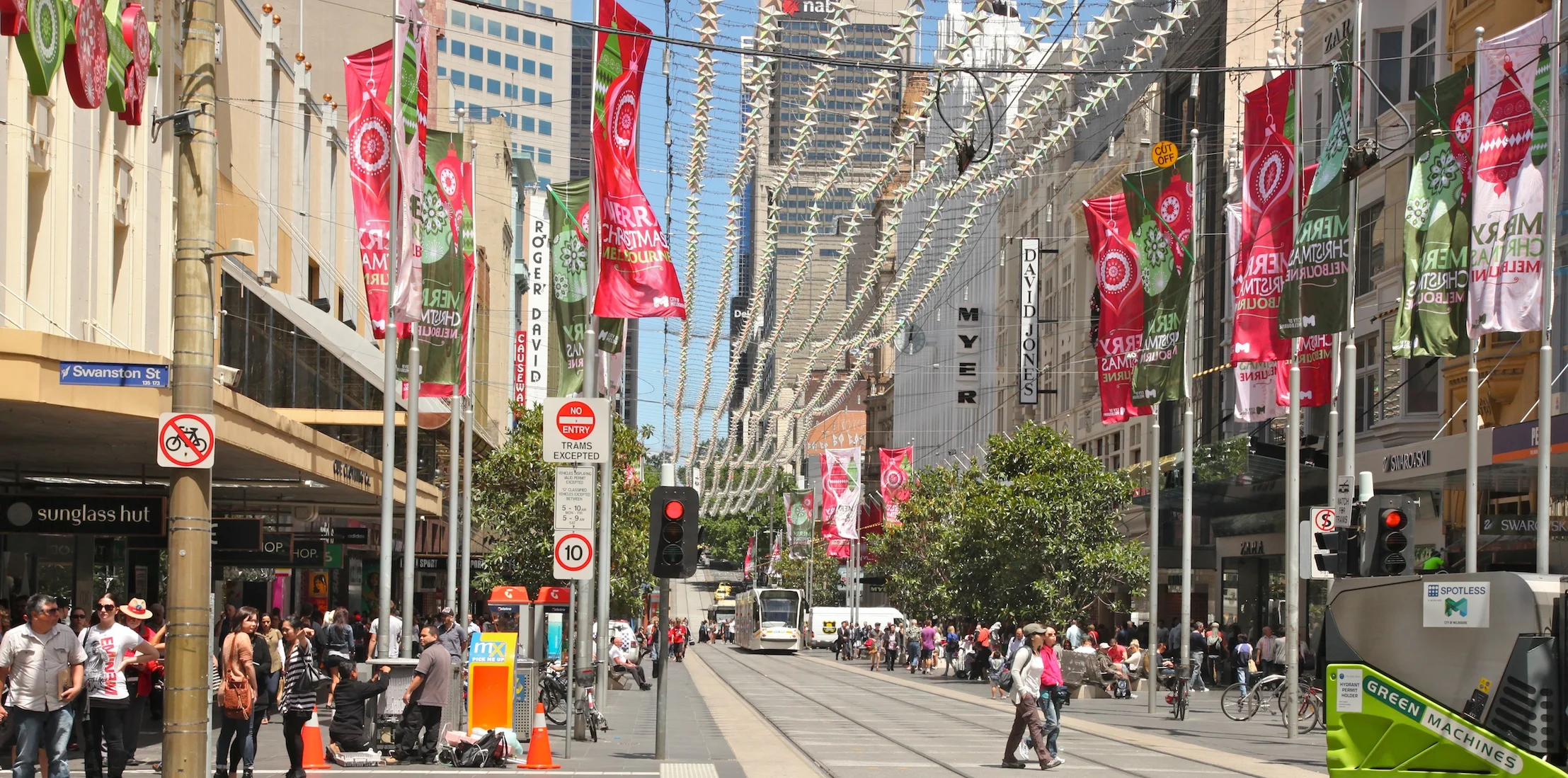 Fig 10: Burke St mall, Melbourne