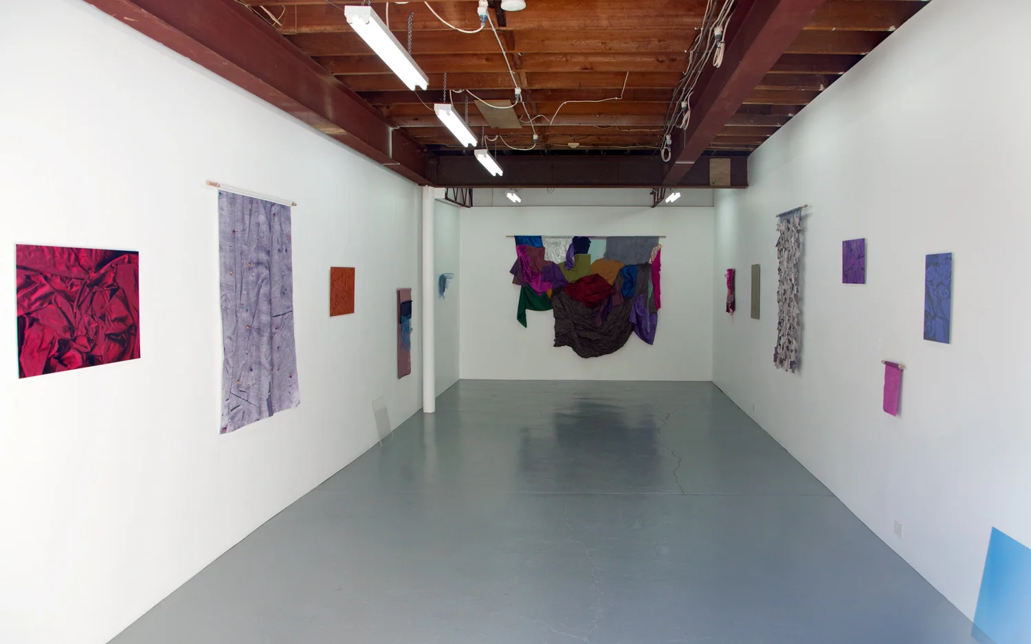 In soft fabric, you bury yourself installation view at AIRspace Projects, Marrickville, Sydney. 2019 Photo: Xavier Burrow