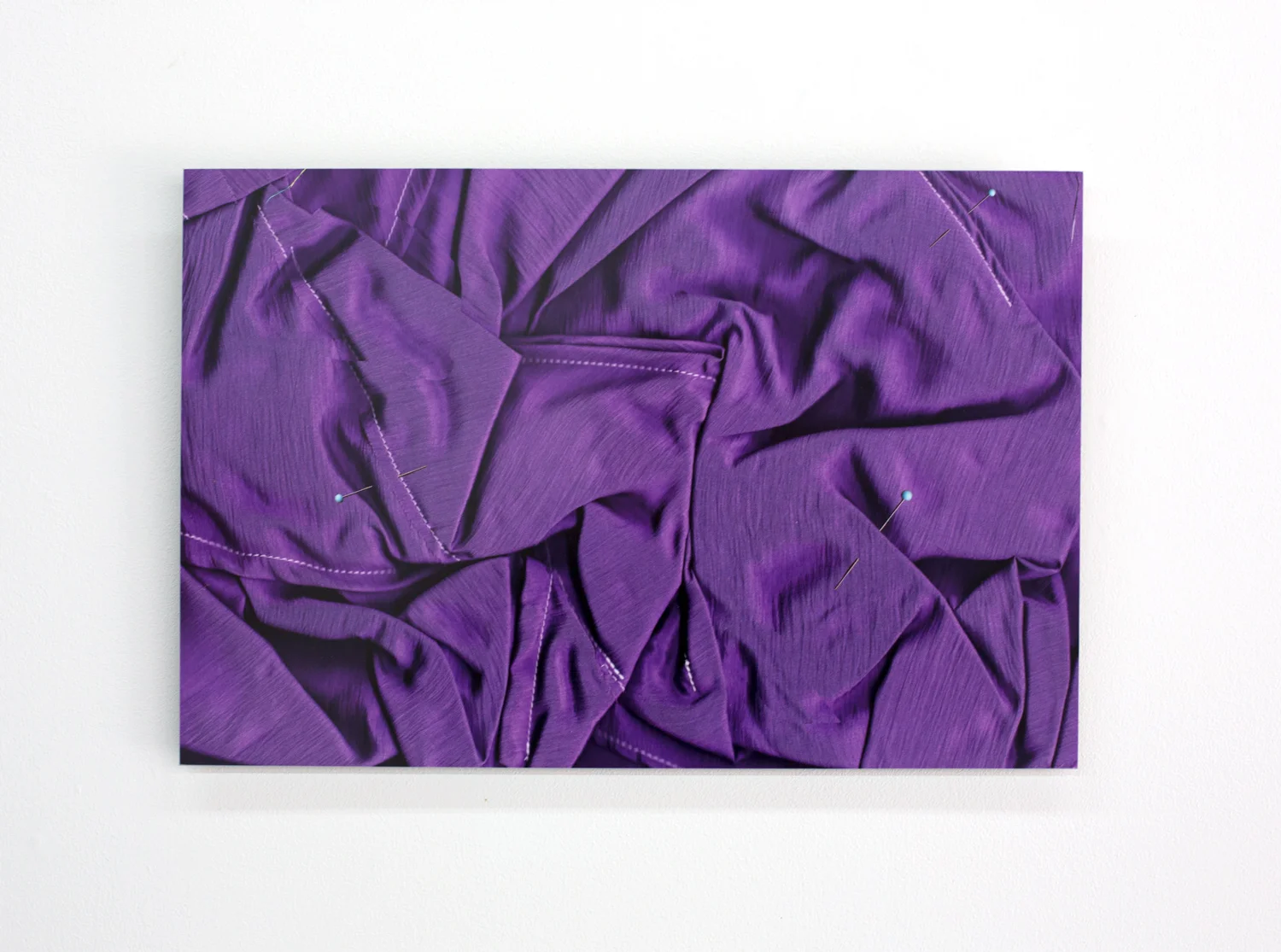 Frozen blueberries , 2019, dye-sublimation print on aluminium, 30.5 x 46cm Photo: Xavier Burrow