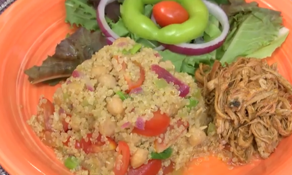 Quinoa con garbanzos Casera